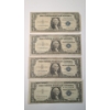 Image 1 : 1935 E, 1957, 1957 A STAR $1 Silver Certificate Bank Notes - Face Value: $4.00