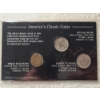 Image 12 : Three Assorted Coin Displays Ft. WWII Silver Nickel Set, 1909 VDB Penny & America's Classic Coins