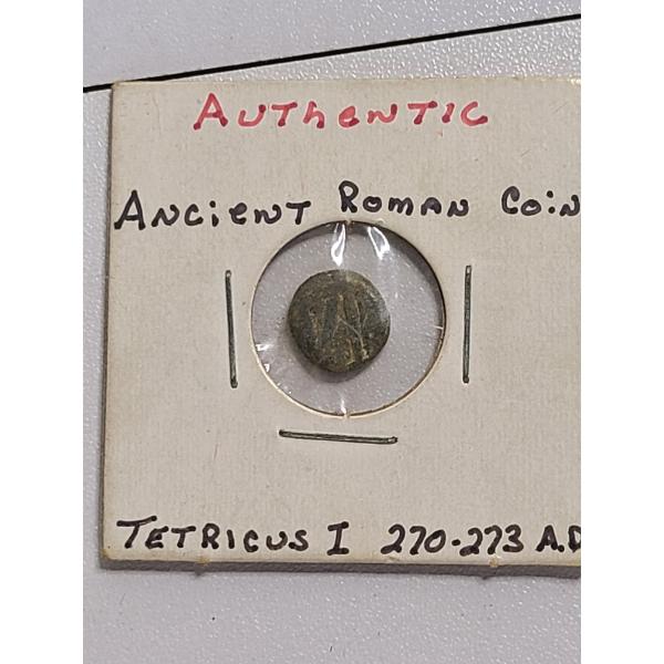  Authentic Ancient Roman Coin - Tetricus I 270-273 A.D. - Emperor of Gallic Empire