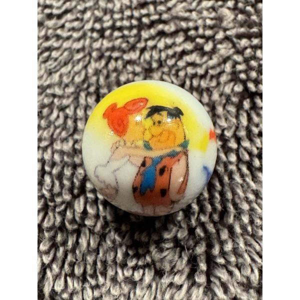 Vintage Flintstone's Fred & Wilma Advertising Marble - Mint Condition