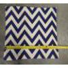 Image 4 : Stylish Pair Of 15'' Blue & Natural Jute Color Chevron Pattern Zip Closure Pillow Covers 