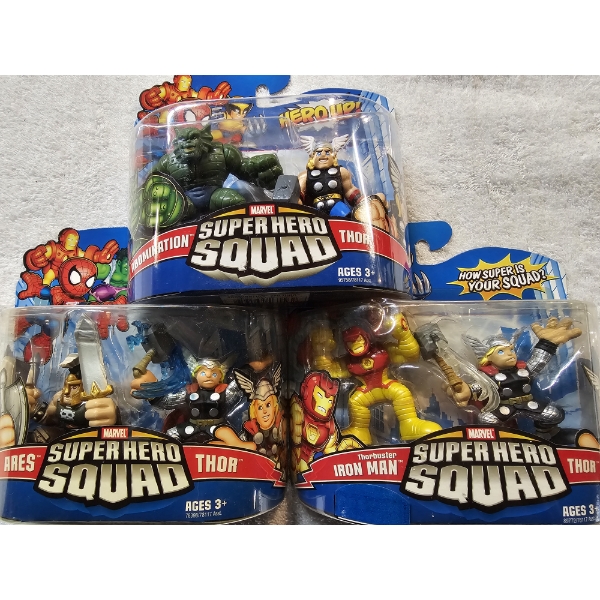 Thor - Assortment of 6 "Super Hero Squad" Mini Action Figures - SEALED/NIB!!!
