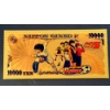 Image 3 : Pure 24k .999 Gold Foil NIPPON GINKO "Captain Tsubasa" Note - Mint Condition - NEW SERIES - Note 1/5