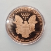 Image 2 : Walking Liberty Design 5 AVDP Ounce .999 Fine Copper Round - in Capsule