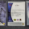 Image 7 : Three Upper Deck AUTOGRAPHED New York Giants Rookie Authentics Football Trading Cards Ft. NUMBERED!