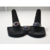 Image 1 : Four Sterling Silver Rings - Various Styles, Sizes, and Gemstones TW: 12.5g