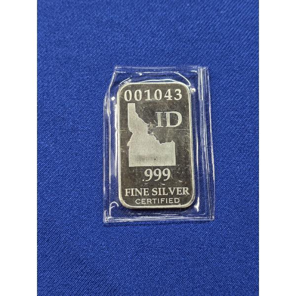 U.S. Idaho State Full Troy oz .999 Fine Silver Bar