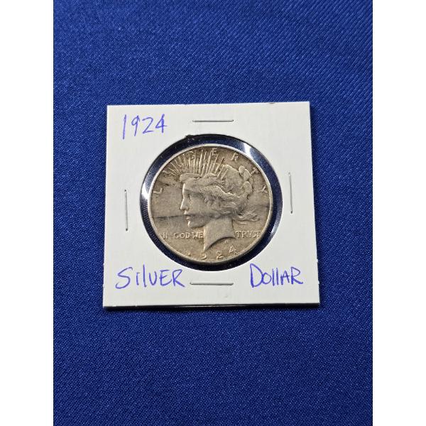 1924-S Silver Peace Dollar 