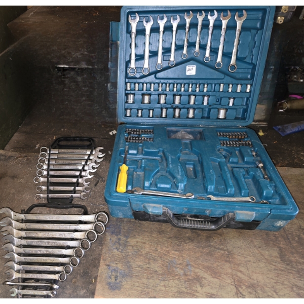 Large Assortment of Wrenches, Sockets and Screw Bits