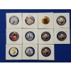 Image 1 : x11 Colorized Statehood Quarters Including Elvis Presley, Flowers, Lighthouses FV: $2.75