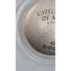 Image 2 : 2014-P National Baseball Hall of Fame Commemorative Curved 90% Silver Dollar In Coin Capsule