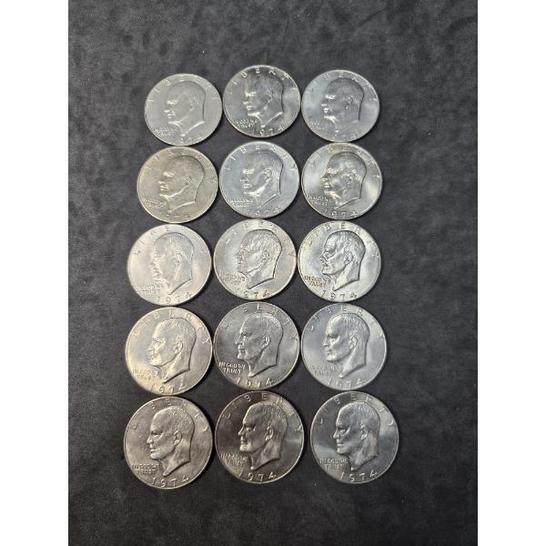 (15) Eisenhower Dollars