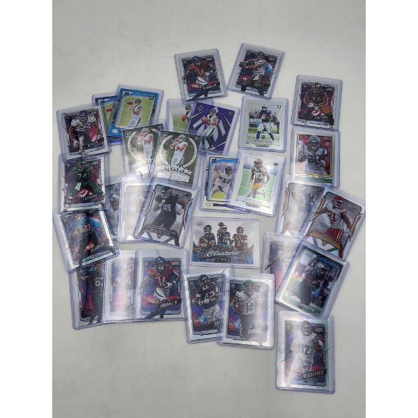 Lot of Assorted Topps, Panini, RC's, Football Trading Cards In Protective Holders