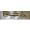 Image 2 : *Pick Up At Mantua Home-No Shipping Available* Excellent Condition 4' Cream Color Shades With Brass 