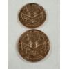 Image 4 : 2 - Seated Liberty 1 oz .999 Fine Copper Round Coins - Brilliant Uncirculated - Limited Edition