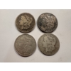 Image 1 : 4 Incredible United States Silver Dollars - 90% Silver - Includes 1881 Silver Dollar - Incredible
