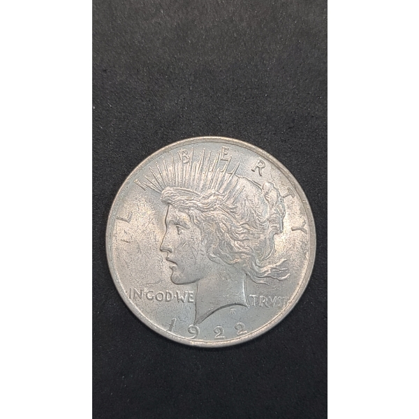United States 1922 90% Silver Peace Dollar
