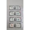 Image 1 : (3) 1976 $2 First Day Of Issue $2 Bank Notes & (1) Series 1928 E Red Seal $2 Bank Note - FV $8.00