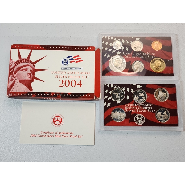 2004 United States Mint Silver Proof Set