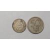 Image 1 : 1909 Belgium Leopold II 50 Centimes 83.5% Silver Coin & 1949 Swedish 50 öre 60% Silver Coin 
