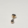 Image 3 : 14K Yellow Gold Loose Earrings Total Weight: 2.1g