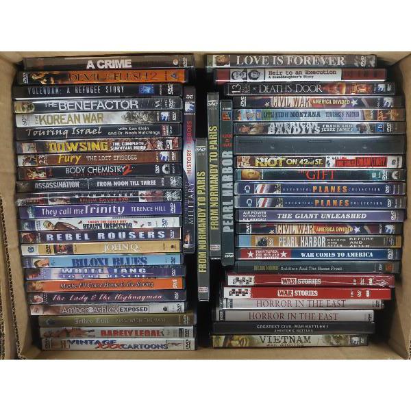 Full Box Of Movie Dvd's - Large Quantity, See Photos For Selections Included