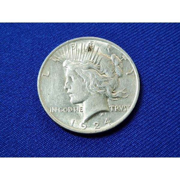 1924 90% Silver Peace Dollar
