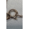 Image 3 : 14K Gold Heart Pendant With Diamonds On Sterling Silver Chain - See Description For Weights