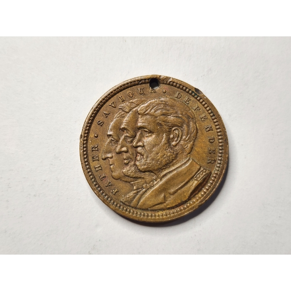 1897 Dedicated Grant Memorial "Let Us Have Peace" Father Saviour Defender Token 