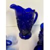 Image 4 : Blue Glass Dishware Collection - Pitcher - Teacups - Cups - Dishes