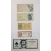 Image 1 : Vintage Banknotes From Indonesia, Italy , Hong Kong & Novelty Saddam Hussein Note