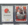 Image 8 : Five Numbered Parallel Odell Beckham Jr. Football Trading Cards in Protective Top Loaders 
