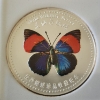 Image 2 : 2007 China Chen Baocai World Wildlife Red & Blue Butterfly .999 Silver Clad IGS MS70 PR-Like
