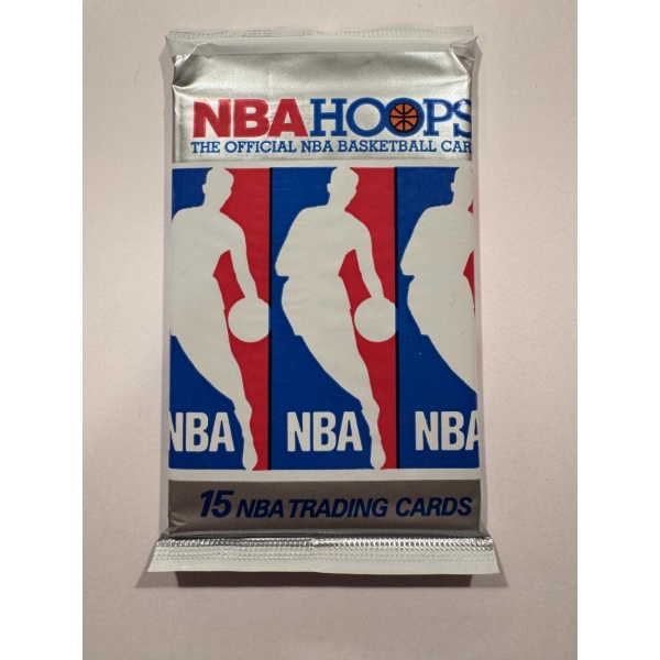 1990-91 HOOPS Series 1 Basketball NBA Unopened Wax Pack Possible Michael Jordan Cards