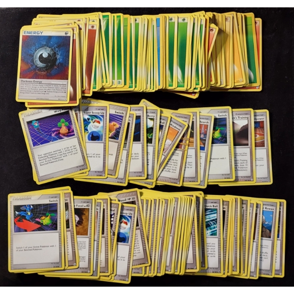 MASSIVE Lot of Assorted Vintage Pokemon Trainer & Energy Trading Cards 