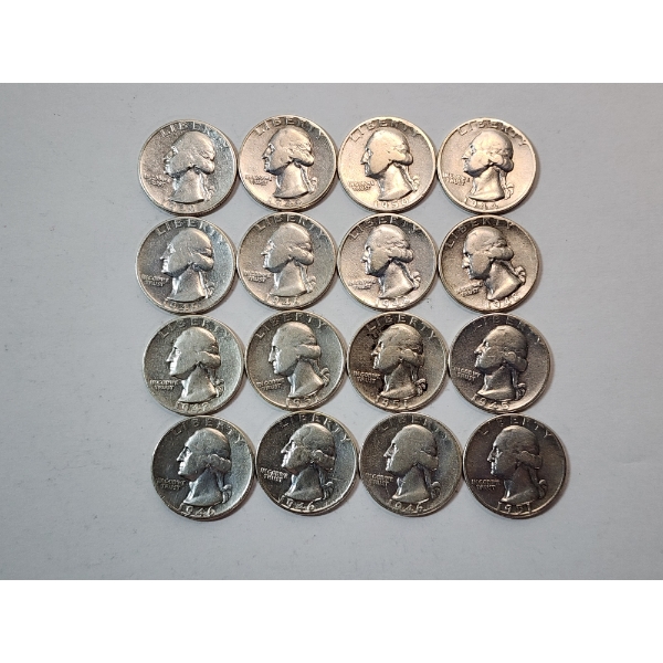 $4.00 Face Value of Assorted Years U.S. 90% Silver Quarters