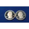 Image 2 : 2011-S Vicksburg Mississippi & 2014-S Shenandoah Virginia 90% Silver Washington Head Quarters