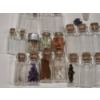 Image 4 : Large Vintage Ball Glass Jar With Marbles, Cork Topped Small Glass Collection Bottles