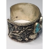 Image 3 : Vintage Mexico Southwest Style Turquoise-Like Cuff Bracelet 