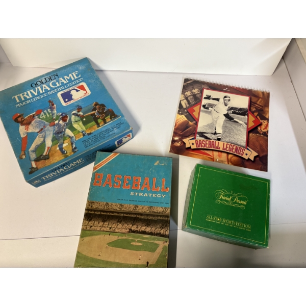 Baseball Trivia Game - Baseball Legends Calendar 1997- Trivial Pursuit Game - Baseball Strategy Game