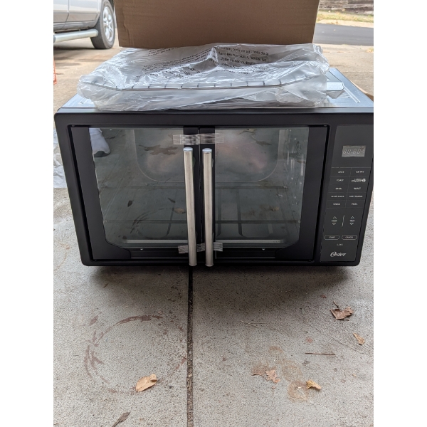 Oster Air Fryer & Wood Top Cart New In Box