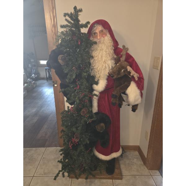 28"x62" Huge Santa & Bear