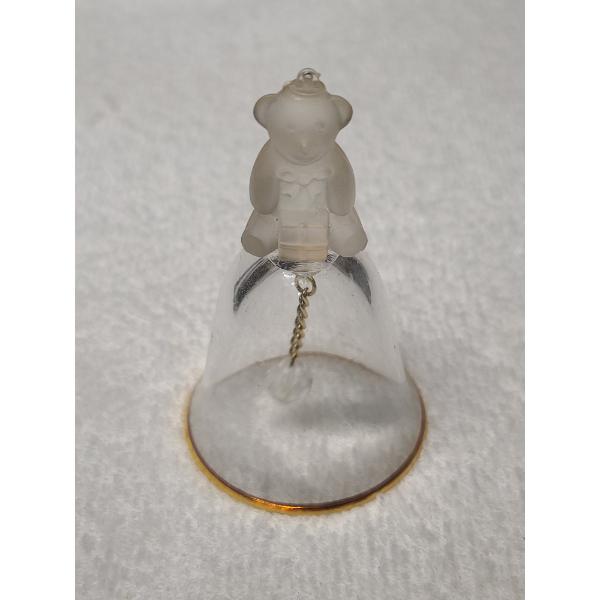 Lenox Glass Christmas Teddy Bear Collectible Bell 