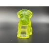 Image 3 : Degenhart Dogs - Yellow/Sunshine color - Uranium Glass with Beautiful Glow - Adorable Dog Figurine -
