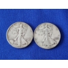 Image 1 : 2 - 90% Silver Walking Liberty Half Dollars FV: $1.00