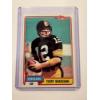 Image 1 : 1981 Topps Terry Bradshaw Pittsburgh Steelers Football Card In Protective Holder - Mint