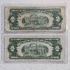 Image 2 : Two United States Series of 1928 Red Seal $2 Bills FV: $4.00