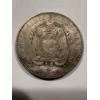 Image 2 : 1943 Ecuador 5 Sucres "FUNNY GUY" Silver Coin - Minted In Mexico - .5787 Troy Oz - 72% Pure Silver