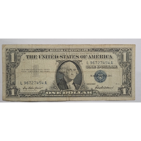 United States Series 1957 $1 Silver Certificate With Priest And Anderson Signatures - Face Value: $1
