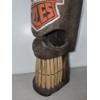 Image 2 : HARLEY DAVIDSON COLLECTIBLE CARVING - 16" TALL SKULL MAN HAND PAINTED WOOD CARVING -See Pics